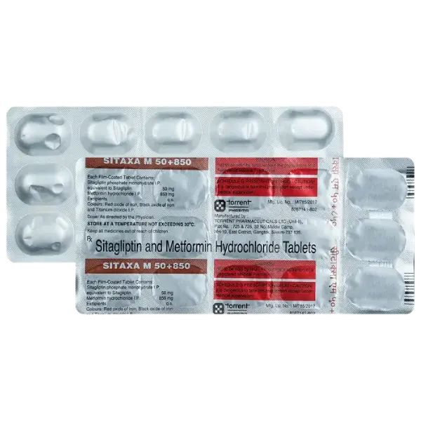 Sitaxa M 50mg/850mg Tablet